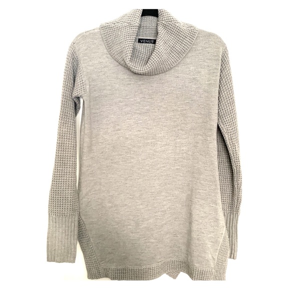 Grey Knit Turtleneck - Venus - Picture 1 of 3
